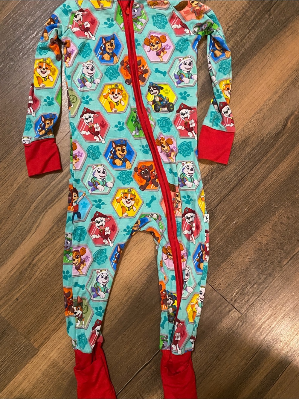 Bundle of Joy 3t Paw Patrol bamboo zippy EUC